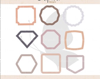 Frames Bundle - SVG and DXF Cut Files - for Cricut, Silhouette, Die Cut Machines // scrapbooking // paper crafts // solipandi // #127