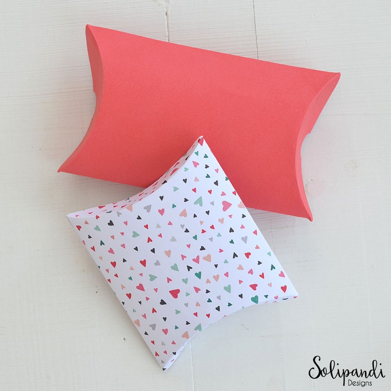 Download Pillow Box Gift Wrap in 2 sizes DIY SVG and DXF Cut Files ...