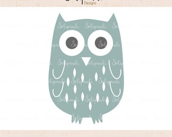 Owl - SVG and DXF Cut Files - for Cricut, Silhouette, Die Cut Machines // scrapbooking // paper crafts // solipandi // #184