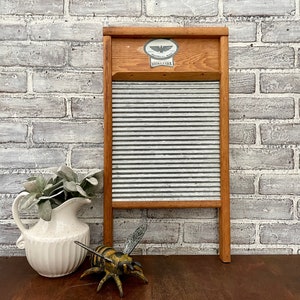 Antique Elmwood Washboard free Shipping 