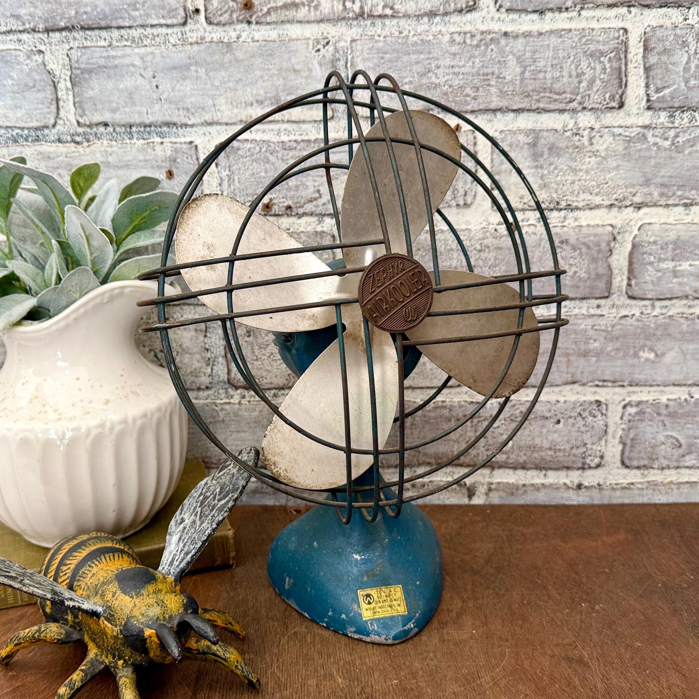 Antique Working Desk Fan - Etsy