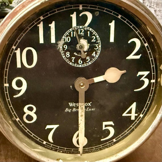 Antique Westclox Big Ben Alarm Clock: 1920s Style 1 (display Only
