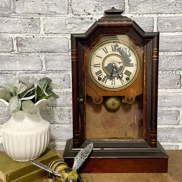 Seth Thomas Mantle Clock Etsy