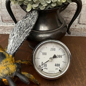 Steampunk Pressure Gauge! Industrial Retro Decor! Noshok!