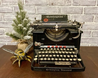 1920’s Remington 12 Typewriter! Antique Office! Industrial Decor! Display Typewriter! Non Working!