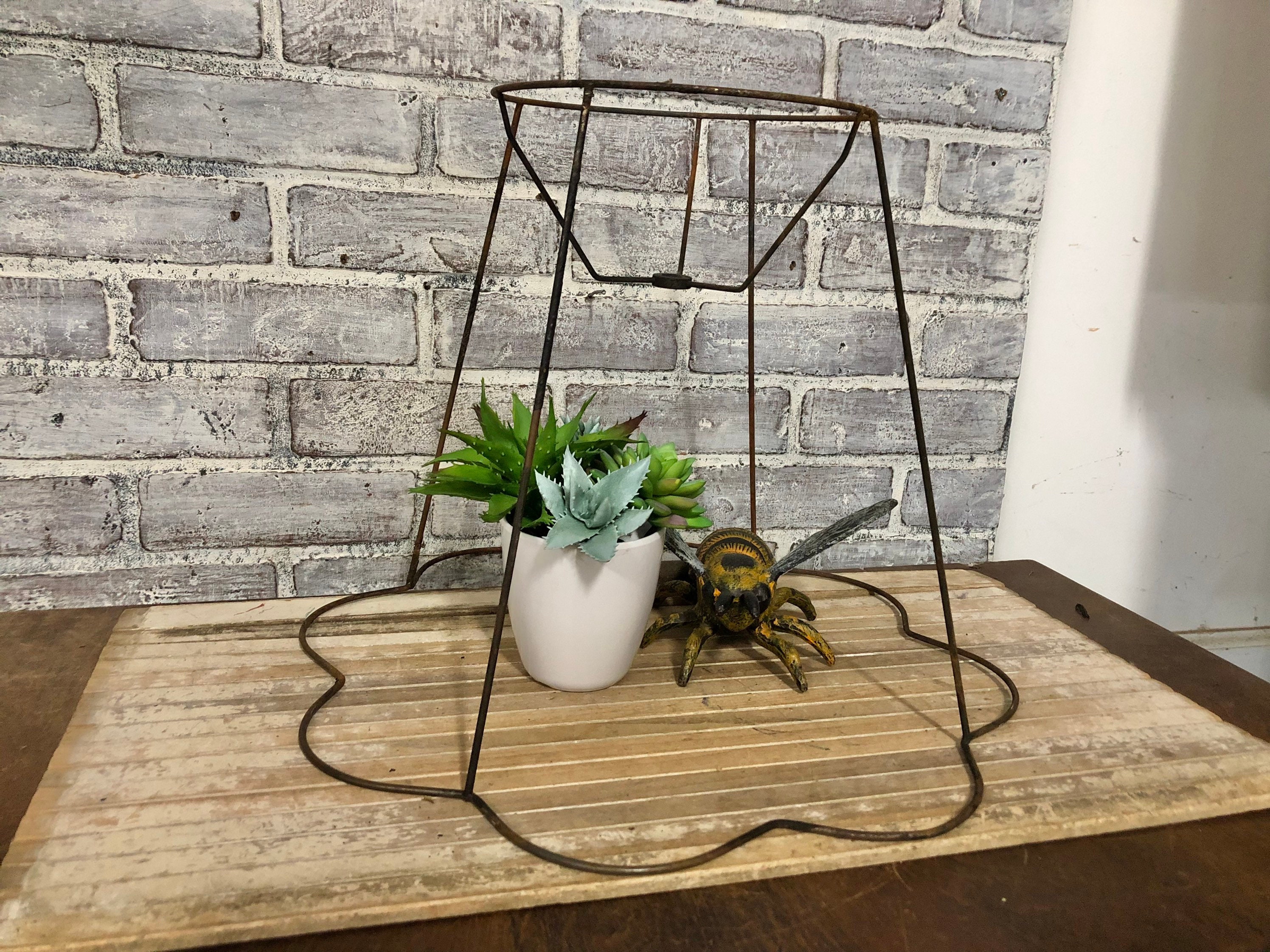 Großer gerahmter Lampenschirmrahmen Nackter Lampenschirm | Etsy