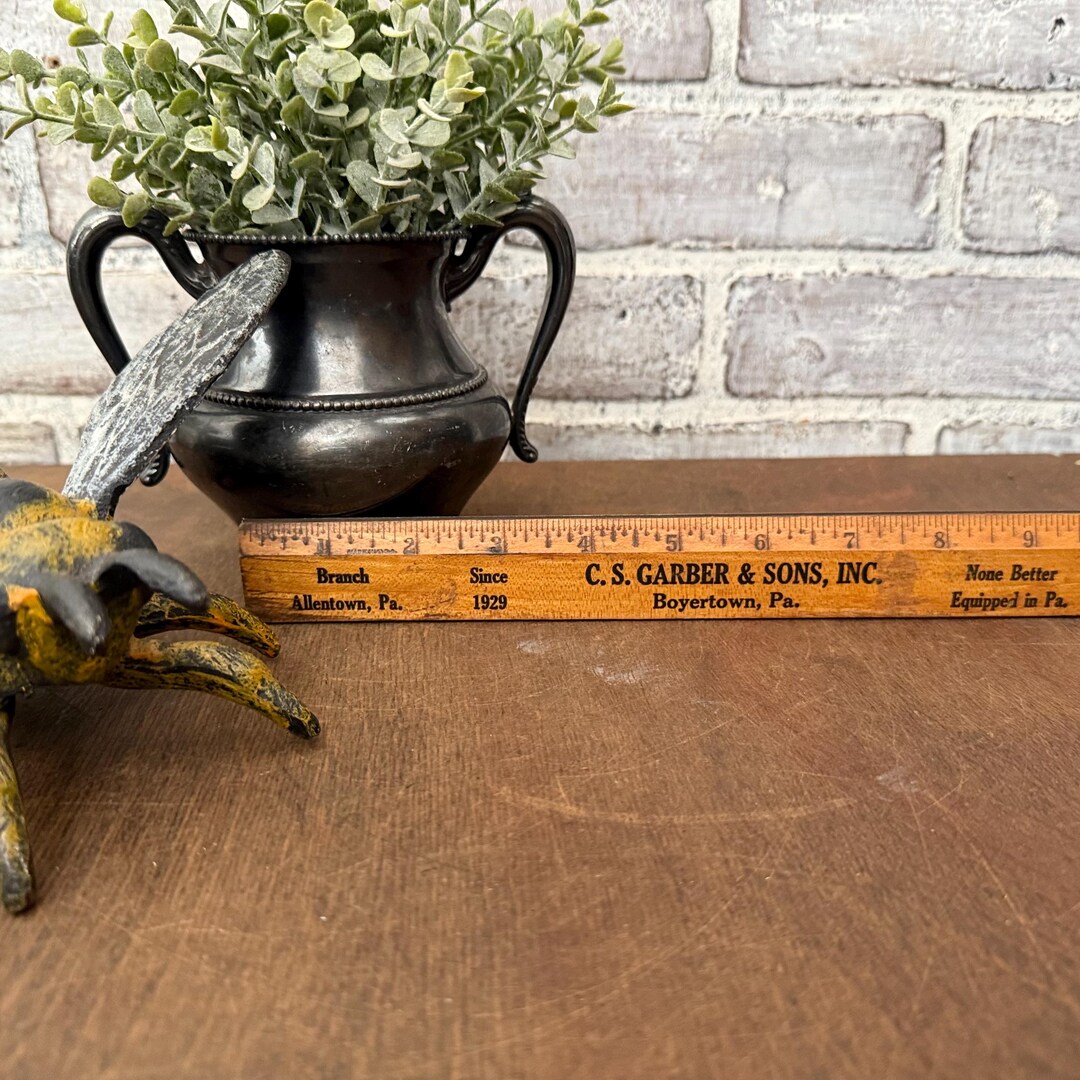 12 Inch Advertising Wooden Ruler! Vintage Foot Long Ruler! CS Garber ...