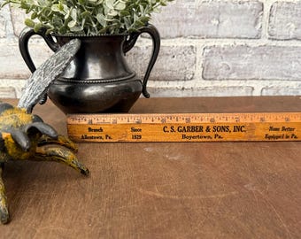 12 Inch Advertising Wooden Ruler! Vintage Foot Long Ruler! CS Garber & Sons! Boyertown, Pennsylvania!