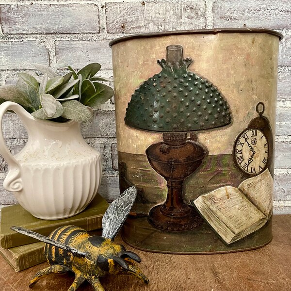 Vintage Bathroom Trash Cans - Etsy