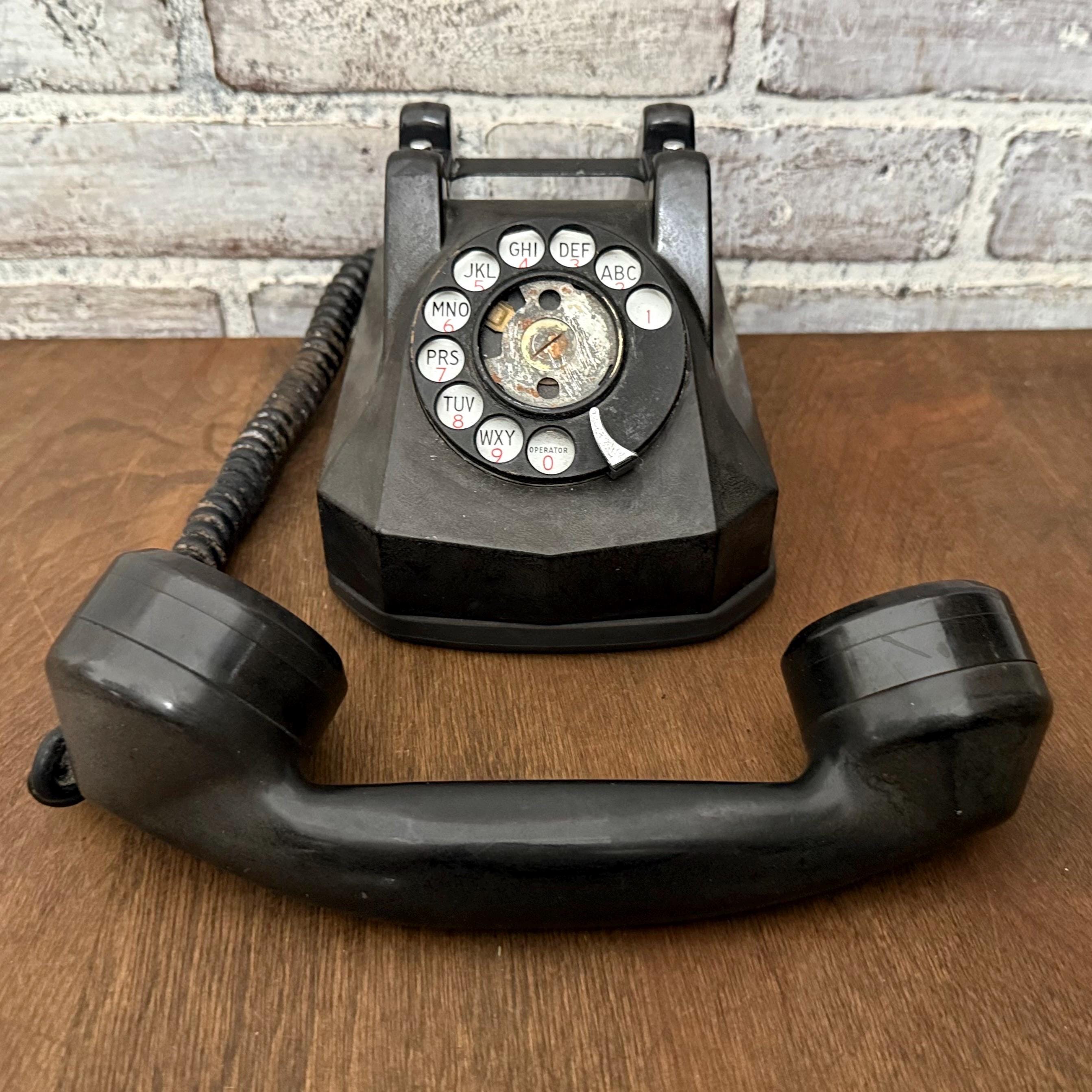 Automatic Electric Monophone! Black Telephone With Handset