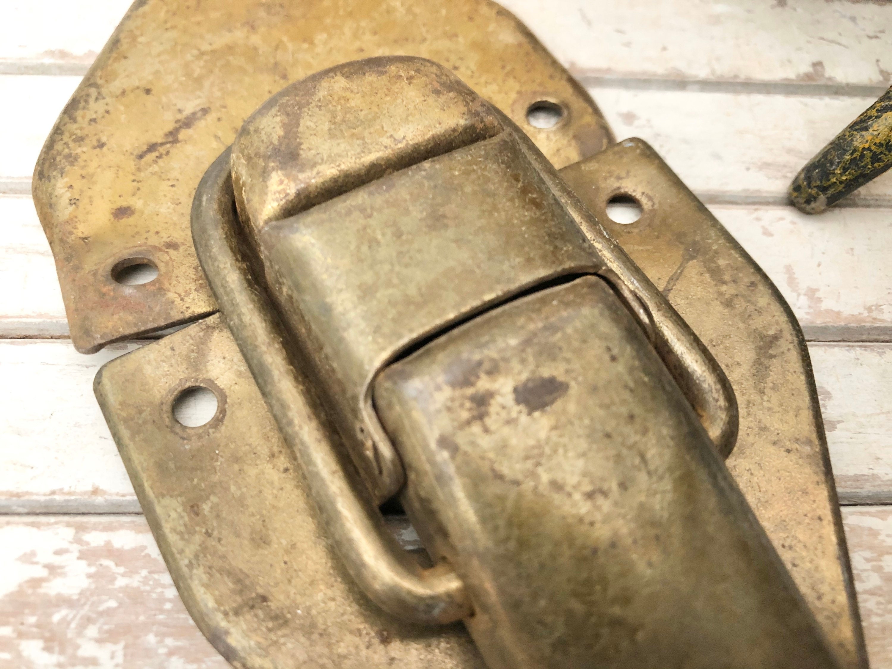 Brass Trunk Draw Bolt Latch Trunk Closure Industrial Design Etsy