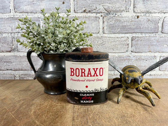 Boraxo Powdered Hand Soap Tin Vintage Hand Cleaner Vintage Advertising -   Finland
