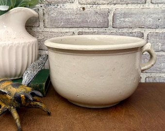 White Ironstone Chamber Pot! Cottagecore Decor!