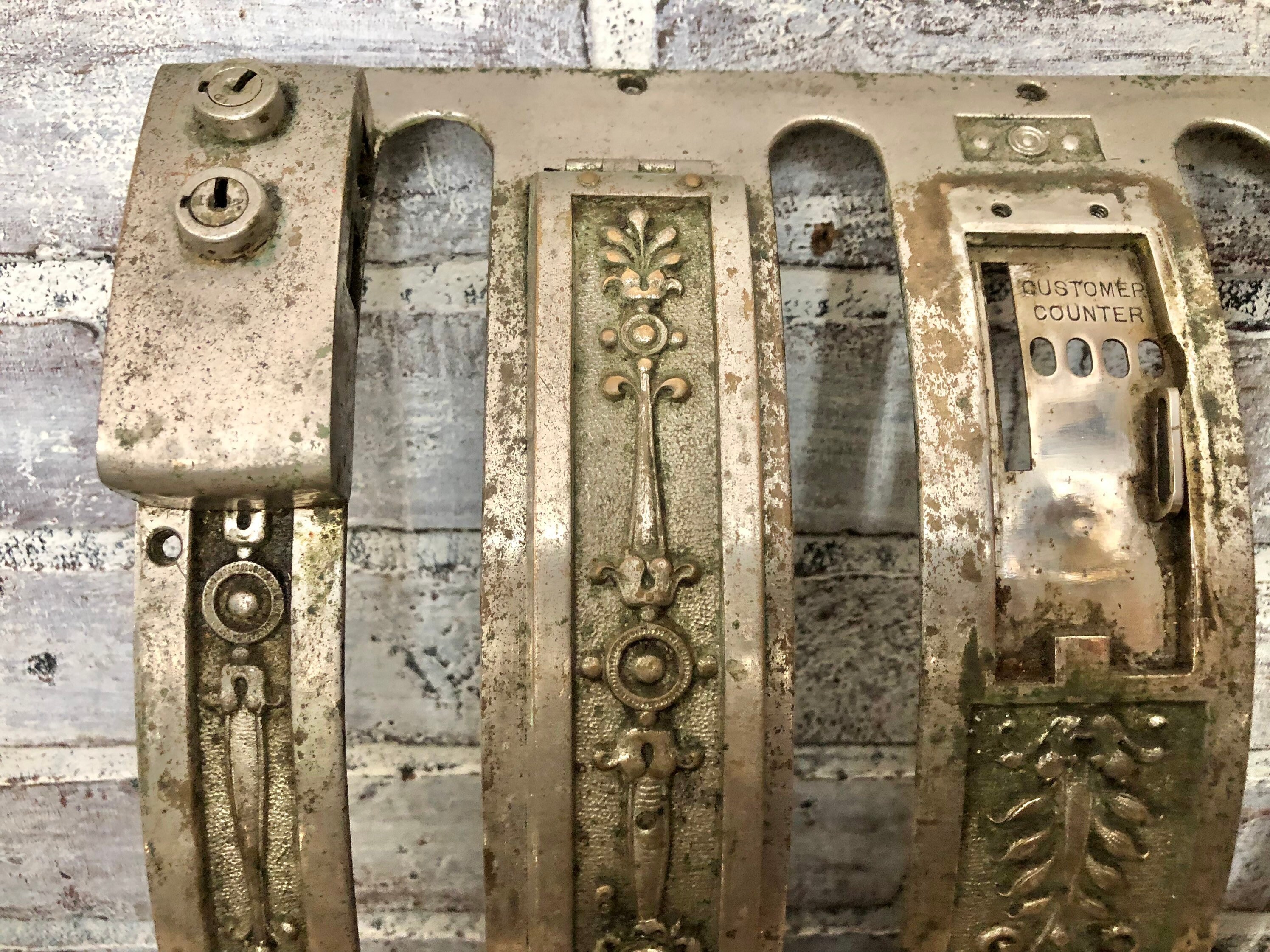 Cubierta principal frontal de la caja registradora niquelada | Etsy