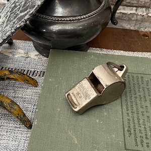 Goldsmith Cincinnati Whistle! #8 Gift for Sports Coach or Referee! Vintage Aged Patina!
