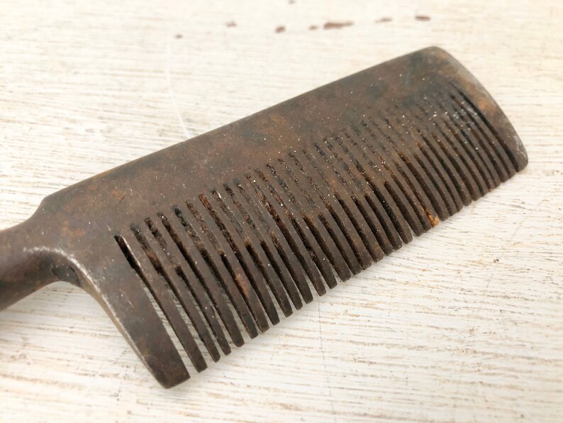 Metal Horse Mane Comb Vintage Equestrian Tool Etsy