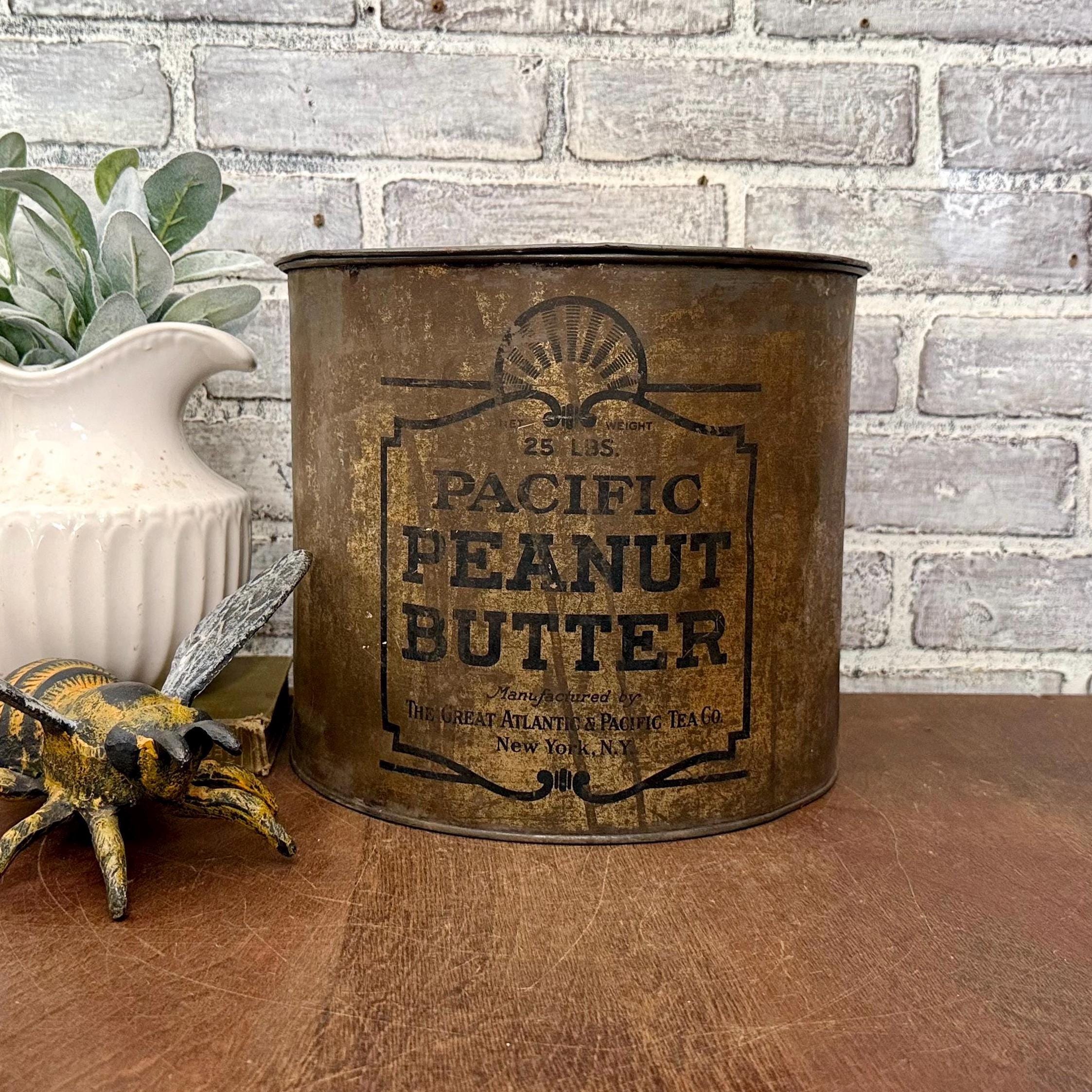 Vintage Peanut Butter Cans - Etsy