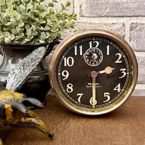 Early Westclox Big Ben Wind Up Alarm Clock! No Feet! Non Working! Style1! Vintage Clock Collector! Timepiece! Display Clock!