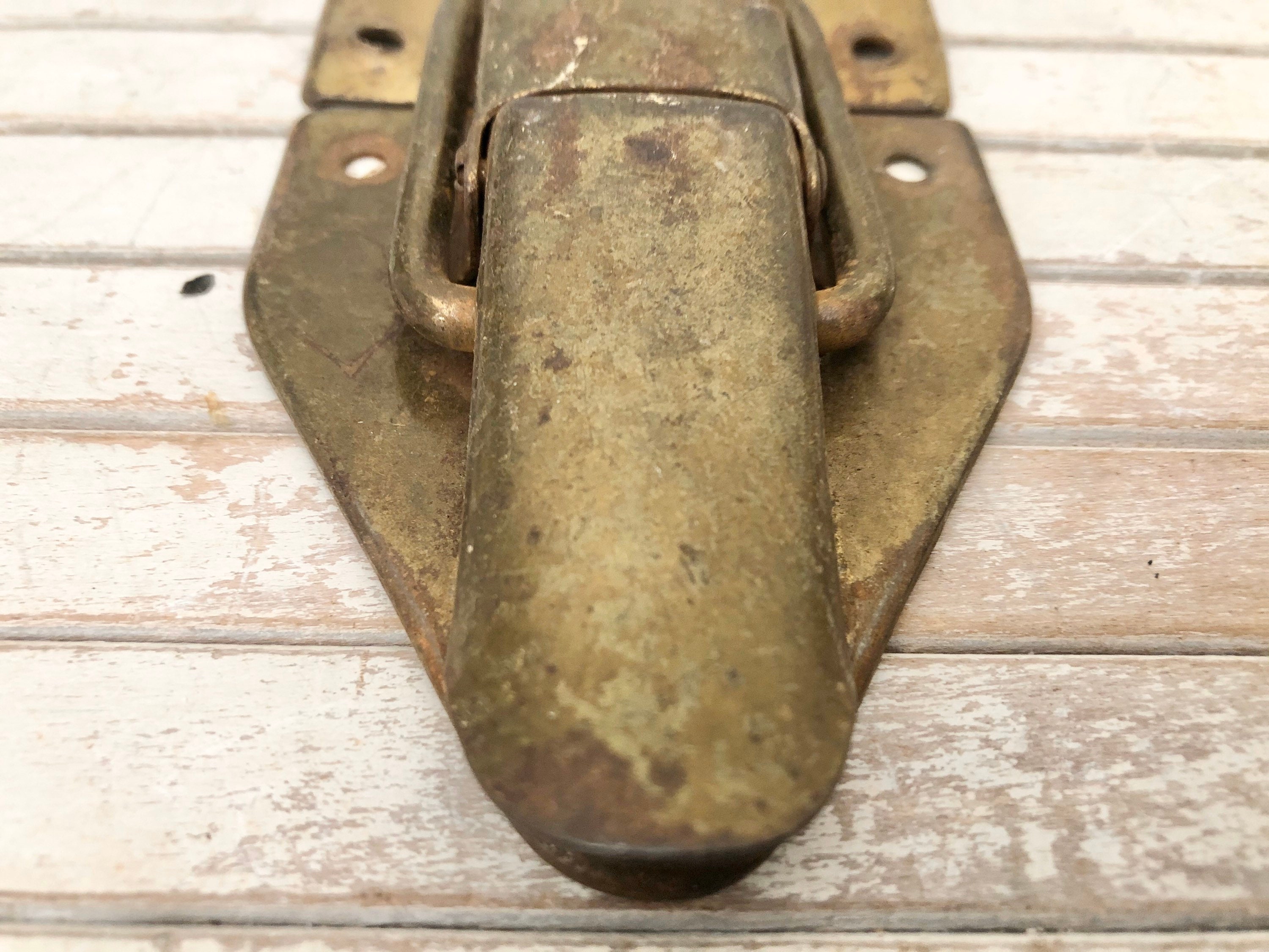 Brass Trunk Draw Bolt Latch Trunk Closure Industrial Design Etsy