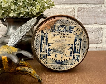 Vintage Stein's Theatrical Makeup Face Powder Tin