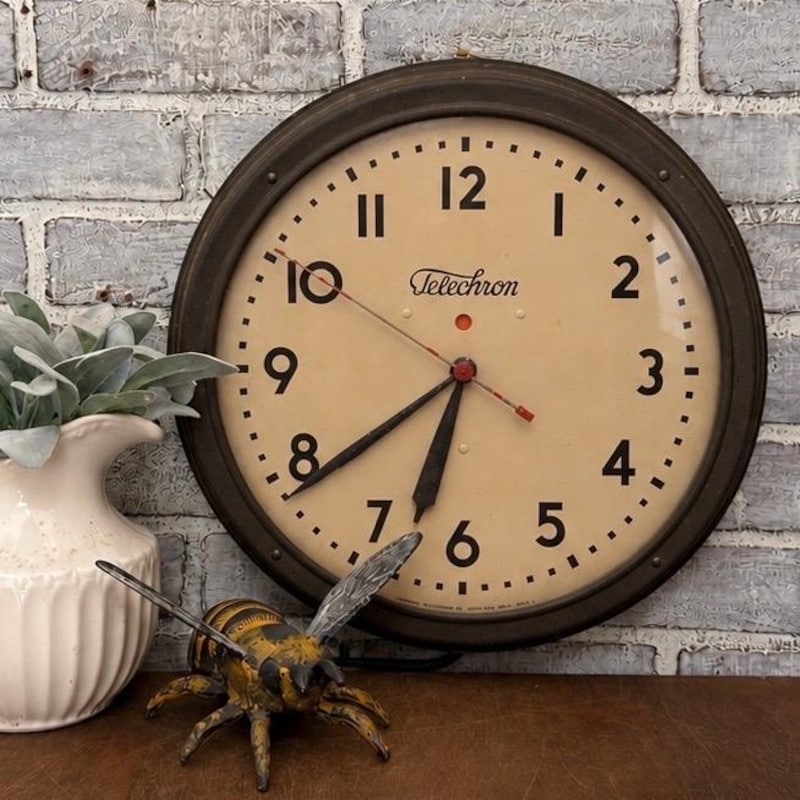 Telechron Wall Clocks - Etsy