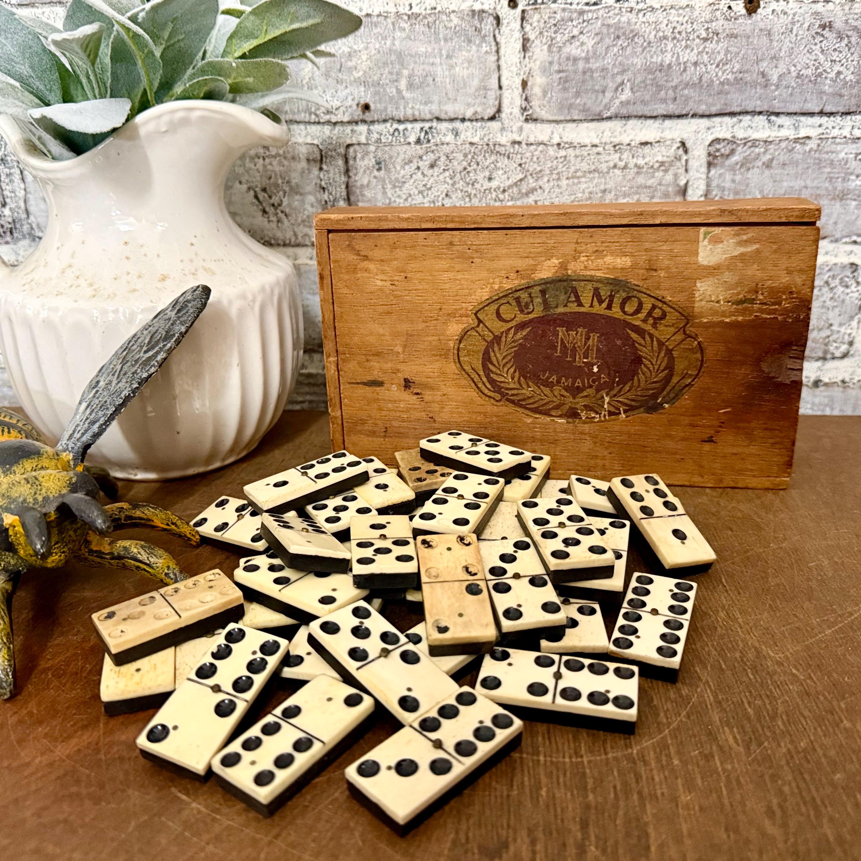 Ancien Jeu De Dominos - Vintage, à L'ancienne