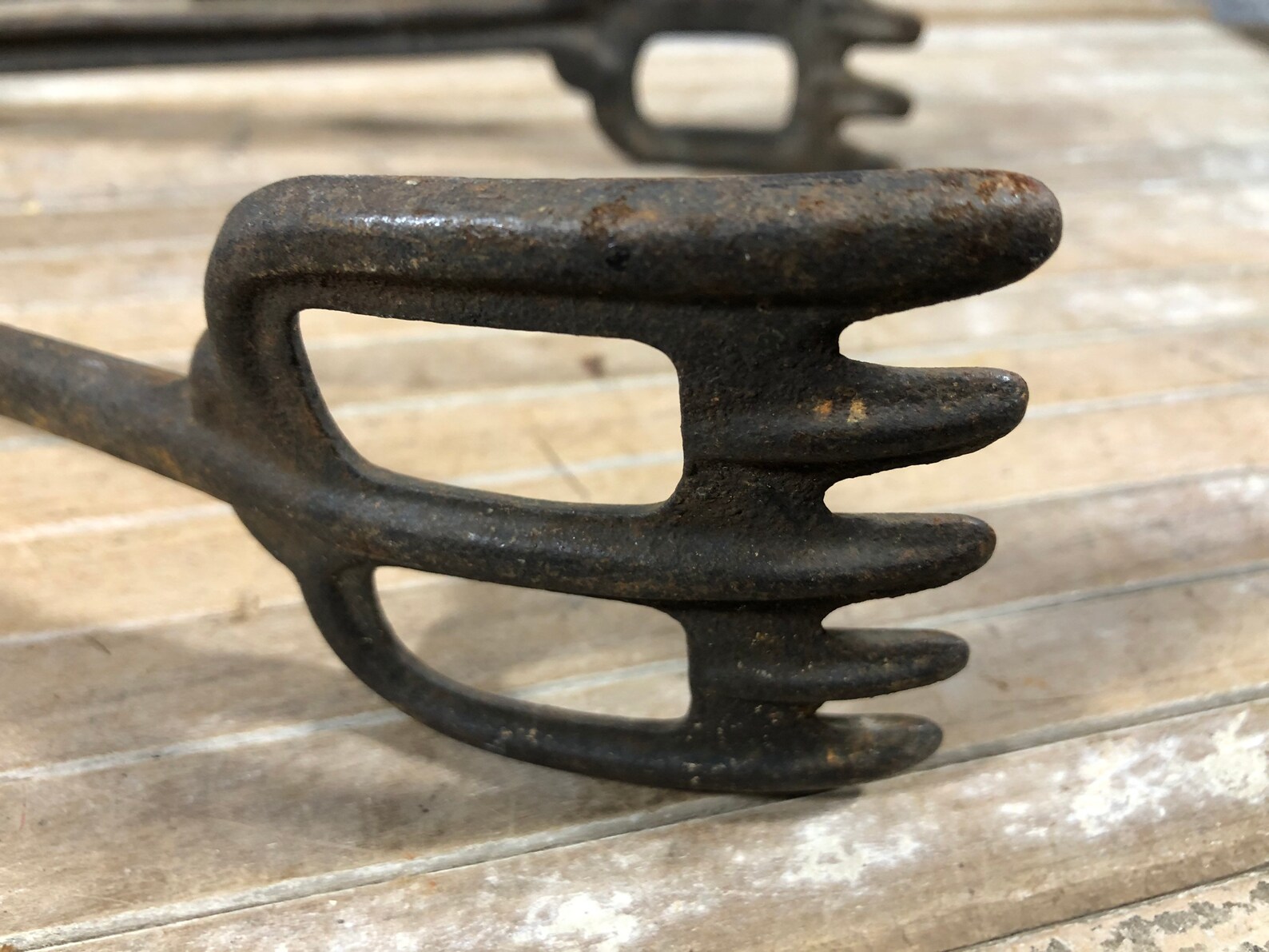 cast iron coal tongs