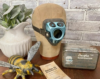 DustFoe #66 Respirator for Dust and Mist!  MSA Mine Safety Mask! Bureau of Mines Approved! Fun Bathroom or Teen Boy Decor!