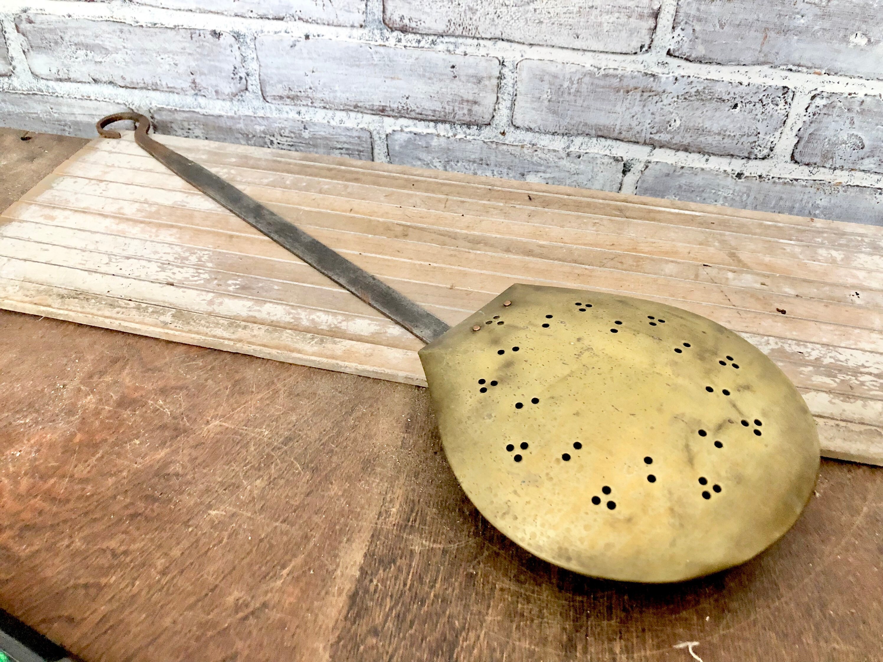 Brass and Cast Iron Foot Warmer Wall Mounted Bed Warmer Etsy