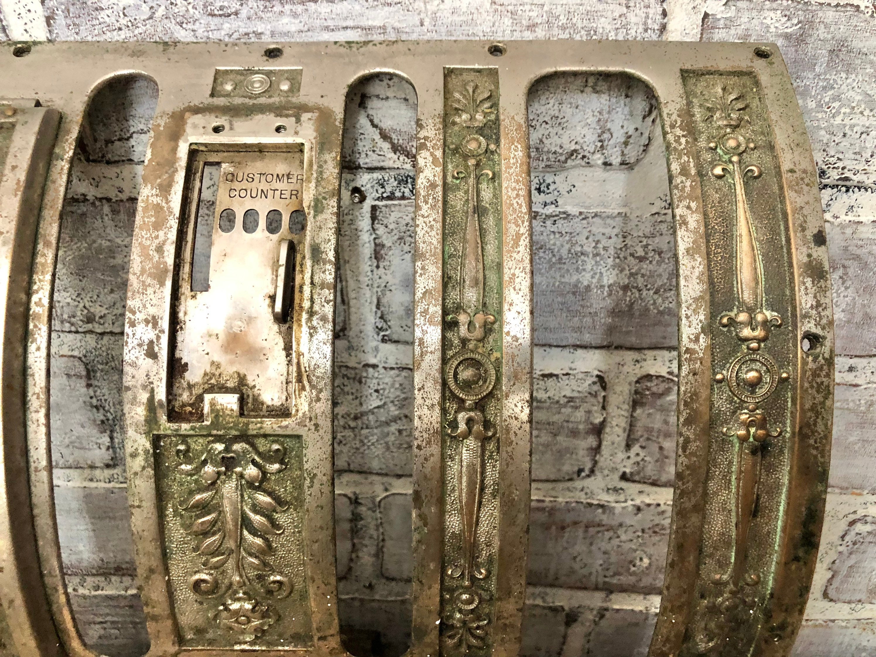 Cubierta principal frontal de la caja registradora niquelada | Etsy