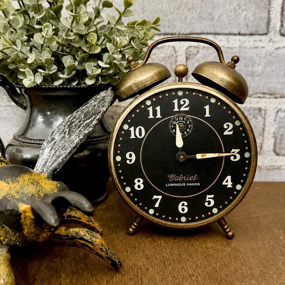 Mid Century Clock for Nightstand - Etsy