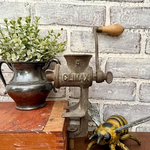 Climax No 5 Food Grinder! Antique Farm Kitchen! Primitive Decor!