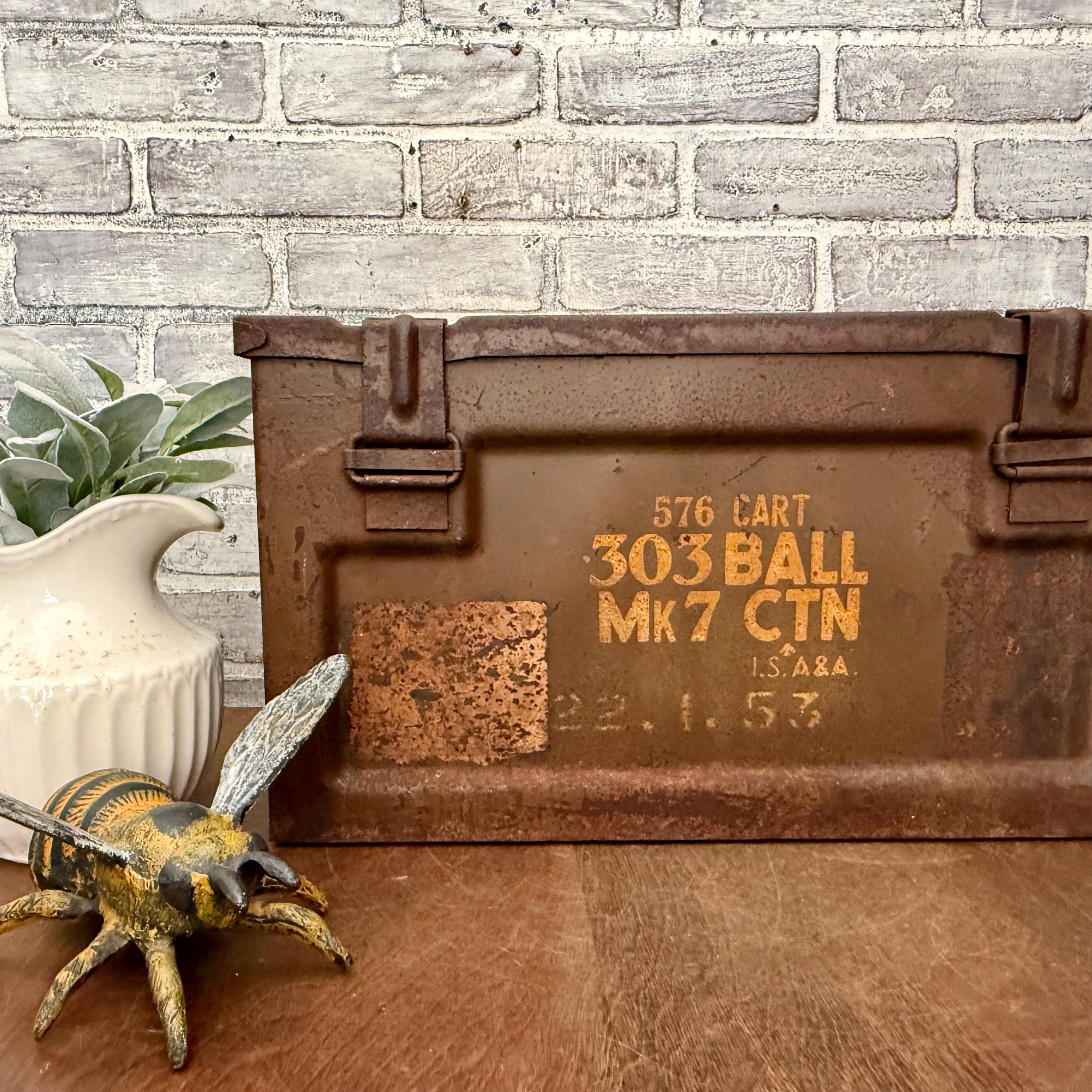 Vintage Ammo Canister - Etsy