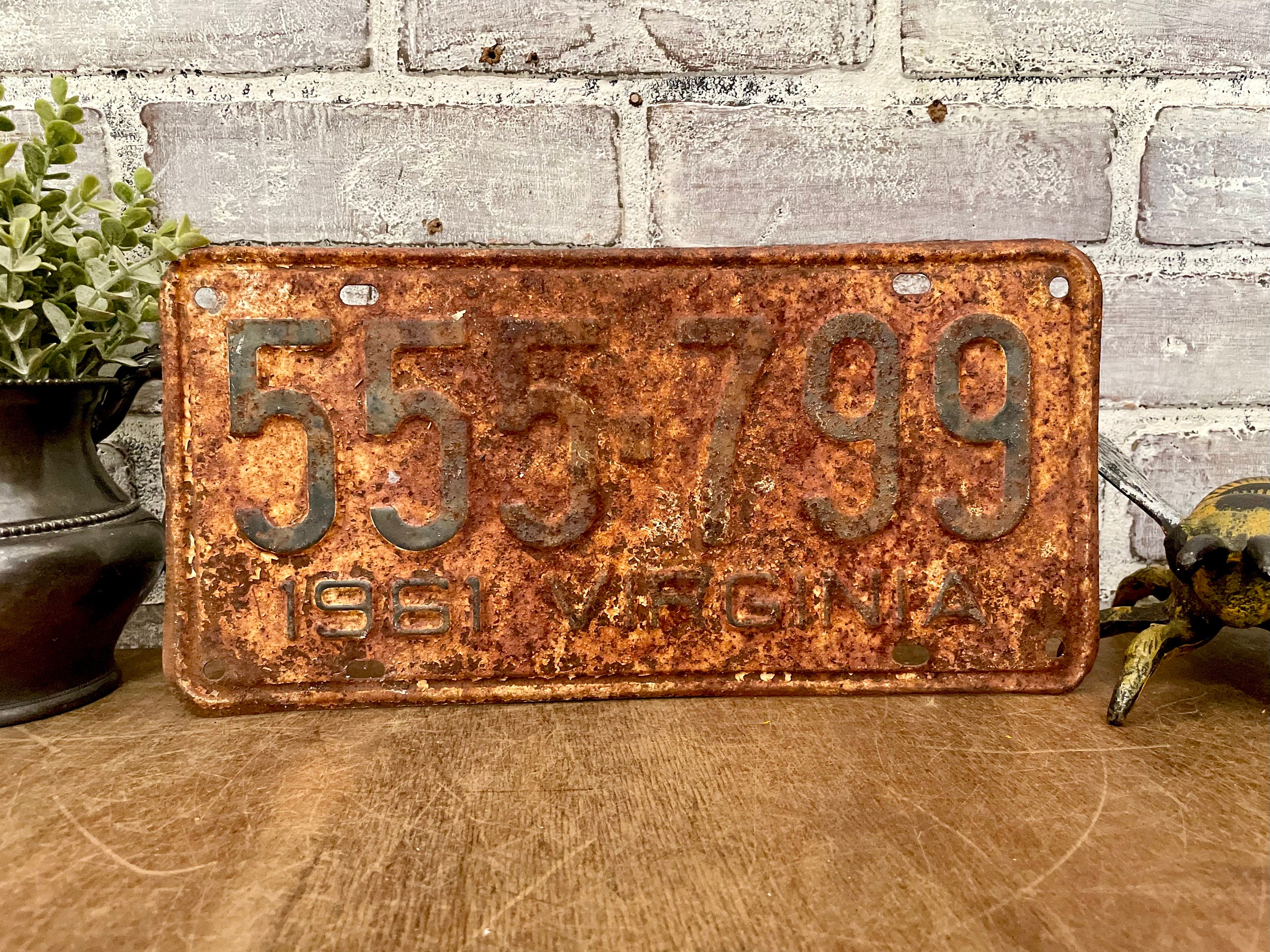 Virginia antique license plates - Etsy 日本