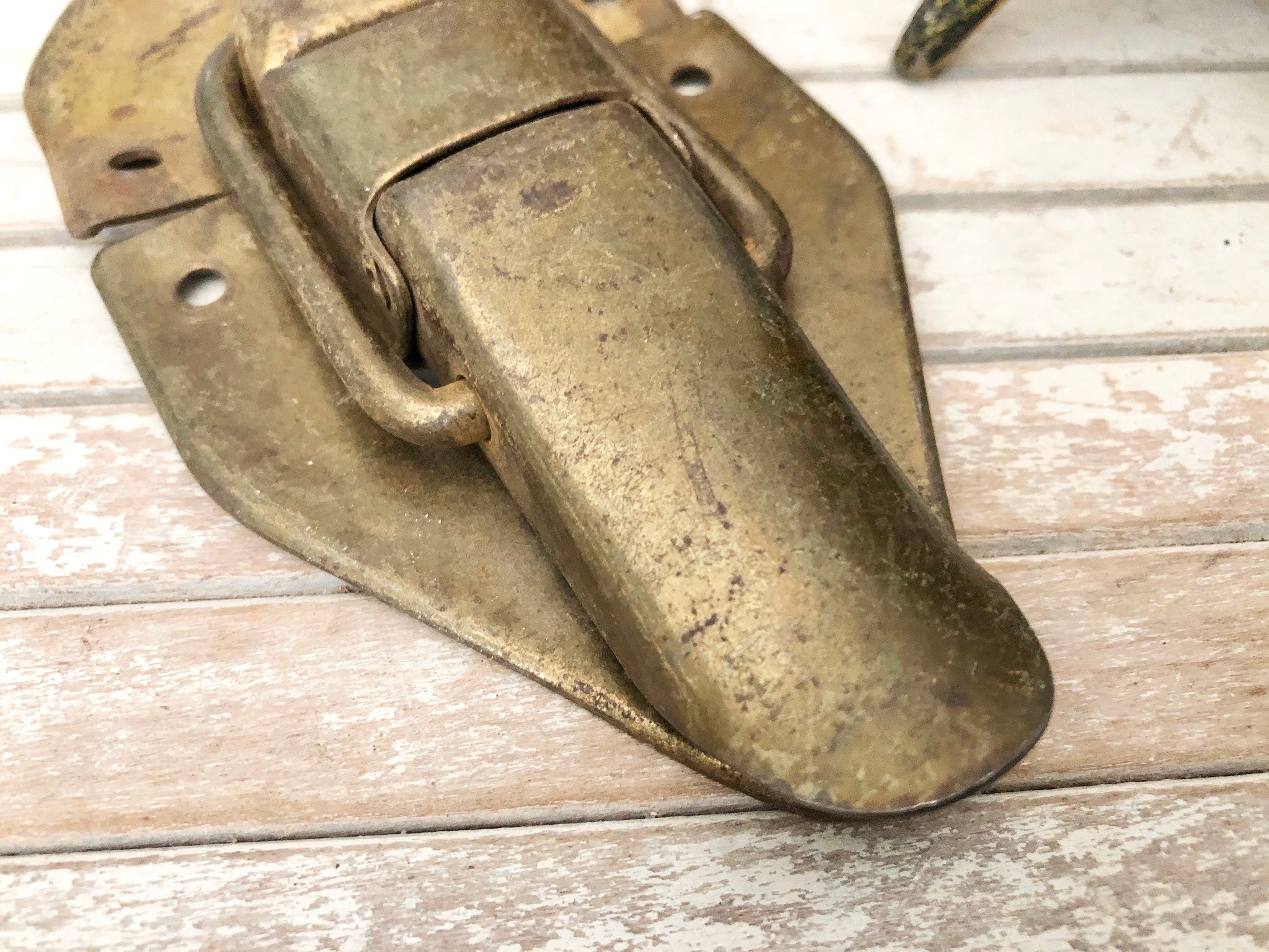 Brass Trunk Draw Bolt Latch Trunk Closure Industrial Design Etsy