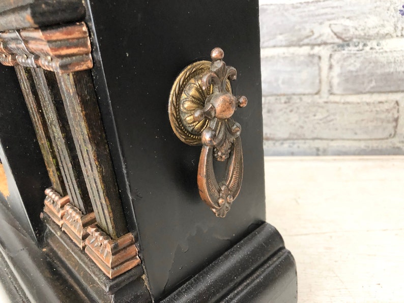 Mantle Clock Case Antique Clock Parts Clock Box Black & Etsy
