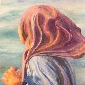 Girl With A Pink Scarf