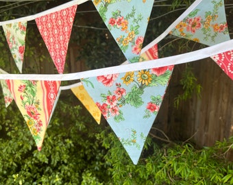 Summer Time Vintage Bunting, extra long - up to 20m