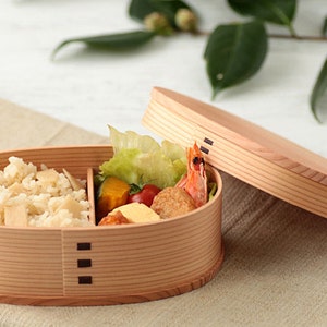 PREMIUM AKITA-SUGI cedar Personalized Handmade Japanese Bento Lunch Box 650 ml Magewappa image 1
