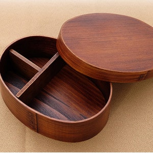 Personalisierte handgemachte japanische Bento Lunch Box 700 ml Magewappa lackierte Box Zeder Holz