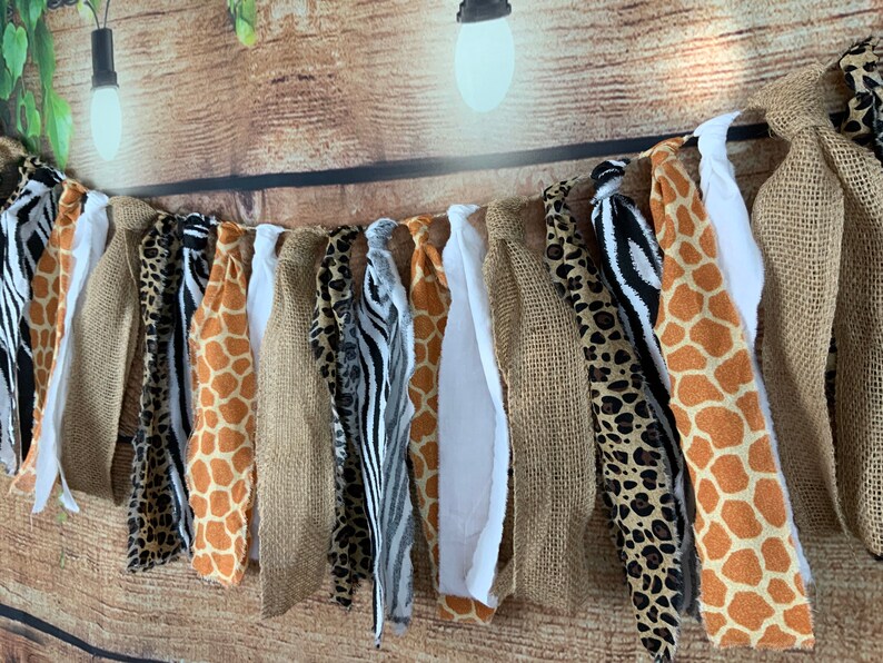 Animal Print Garland/Giraffe Garland/Zebra Garland/Safari Etsy