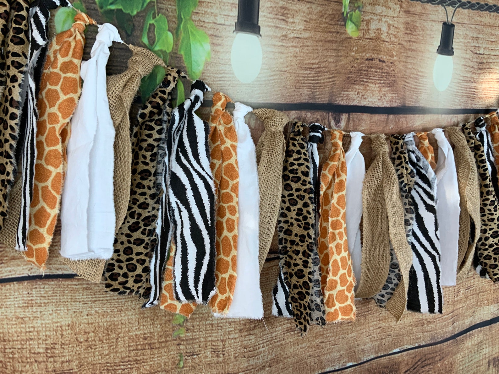 Animal Print Garland/Giraffe Garland/Zebra Garland/Safari Etsy