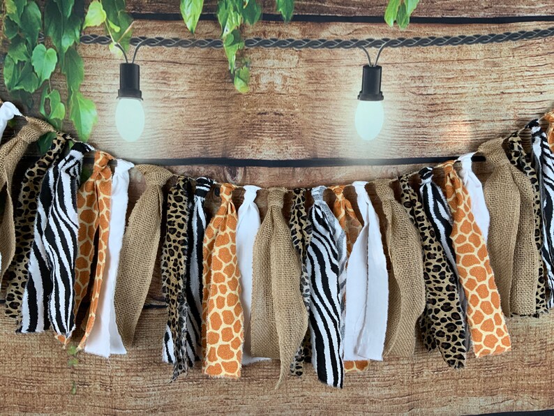 Animal Print Garland/Giraffe Garland/Zebra Garland/Safari Etsy