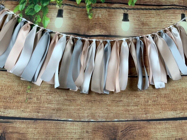 Ribbon Garland/high Chair Garland/barn Wedding Decor/wedding Etsy