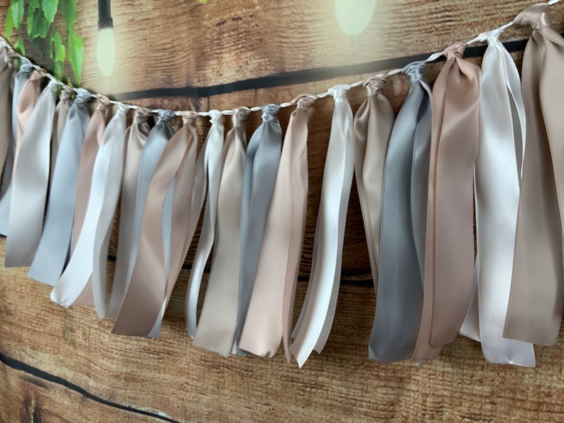 Ribbon Garland/high Chair Garland/barn Wedding Decor/wedding Etsy