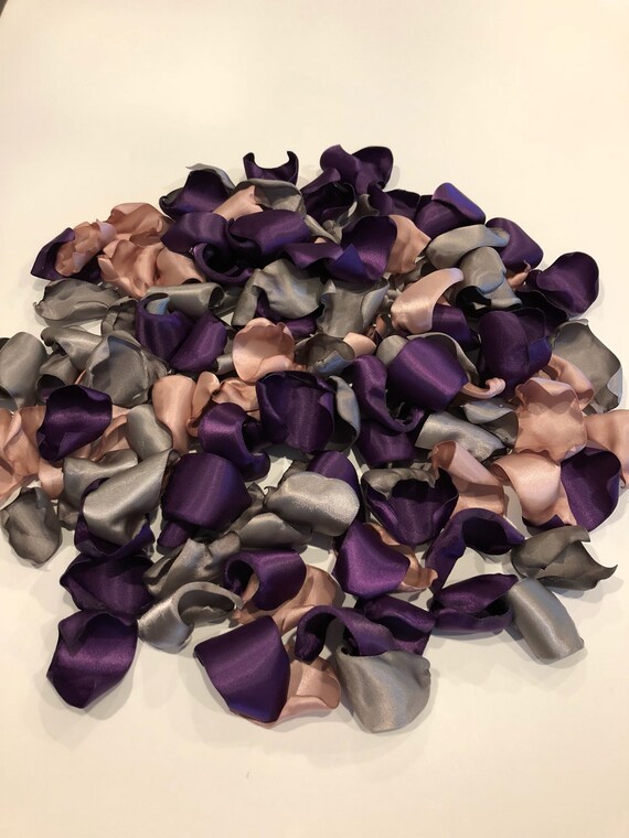 Rose Petals/Rose Gold Petals/Plum Petals/Aisle Petals/Wedding Etsy