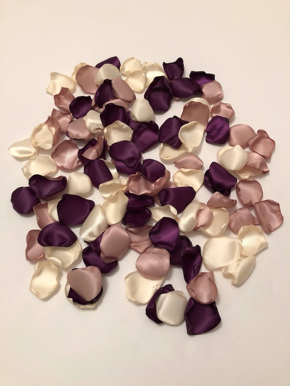 Rose Petals/Rose Gold Petals/Plum Petals/Aisle Petals/Wedding Etsy