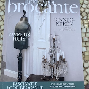 Loving Brocante Magazine—Issue Number 2 for 2023. Magazine is only published in Dutch now—Vintage Antique Decorating—Ships Immediately