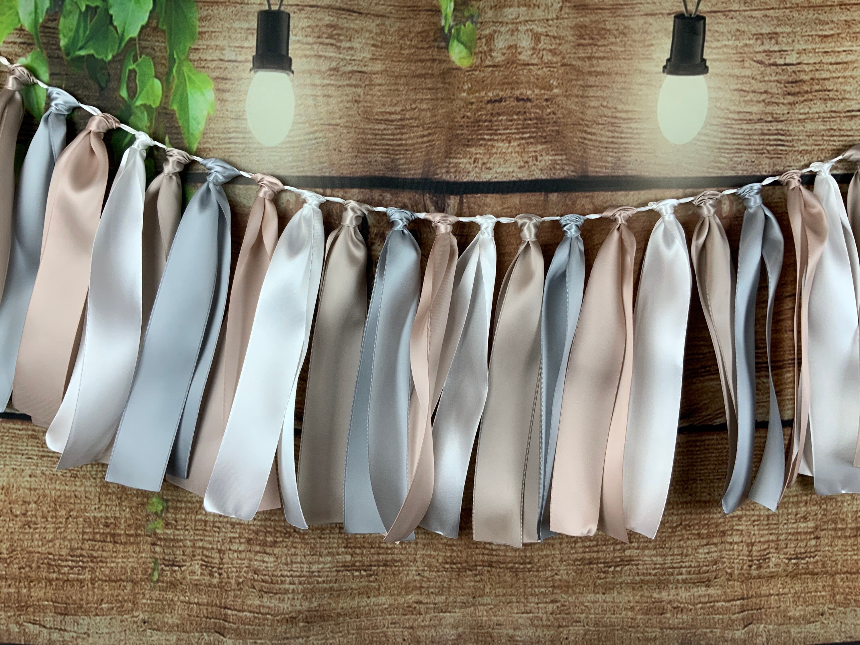 Ribbon Garland/high Chair Garland/barn Wedding Decor/wedding Etsy