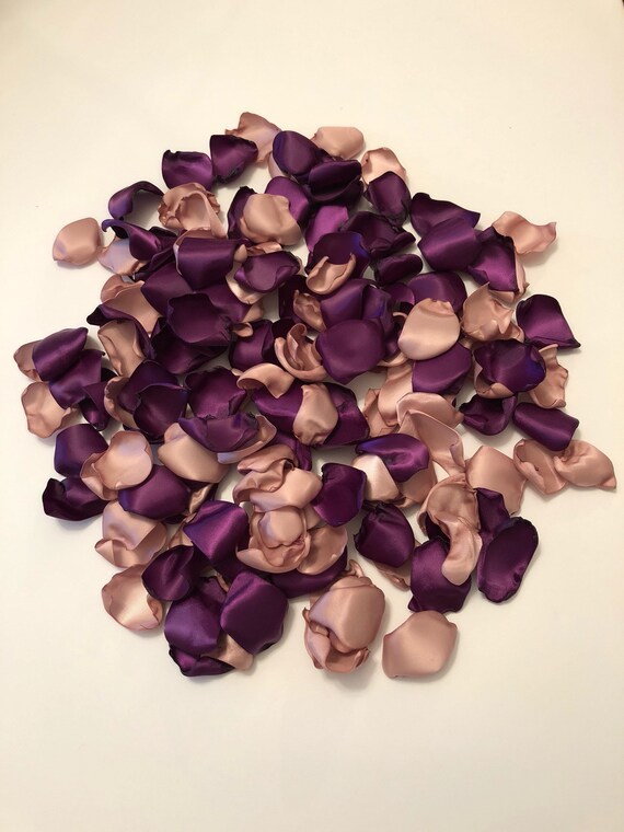Rose Petals/Rose Gold Petals/Plum Petals/Aisle Petals/Wedding Etsy